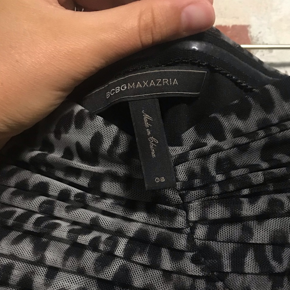 BCBGMAXAZRIA Leopard Print Mini Dress
